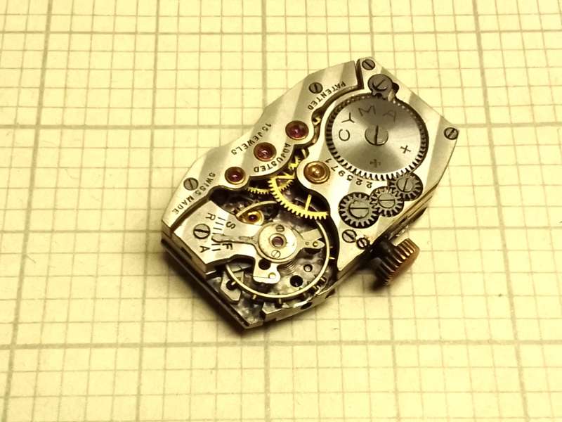 CYMA tank watch movement - parts/repair