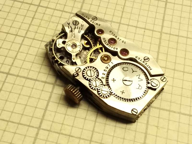 CYMA tank watch movement - parts/repair