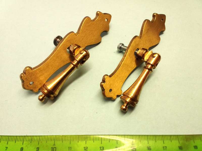 Cupboard door handles - vintage n.o.s. - 2 pieces
