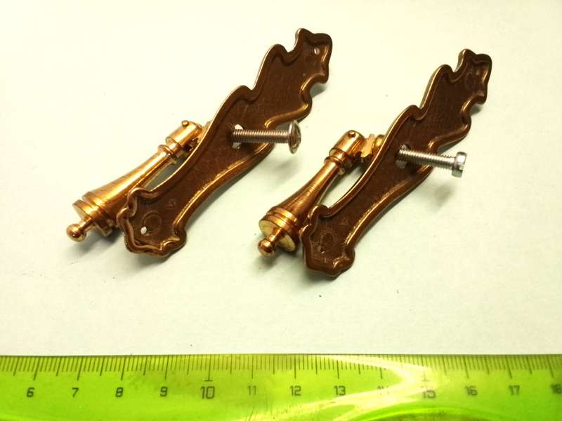 Cupboard door handles - vintage n.o.s. - 2 pieces