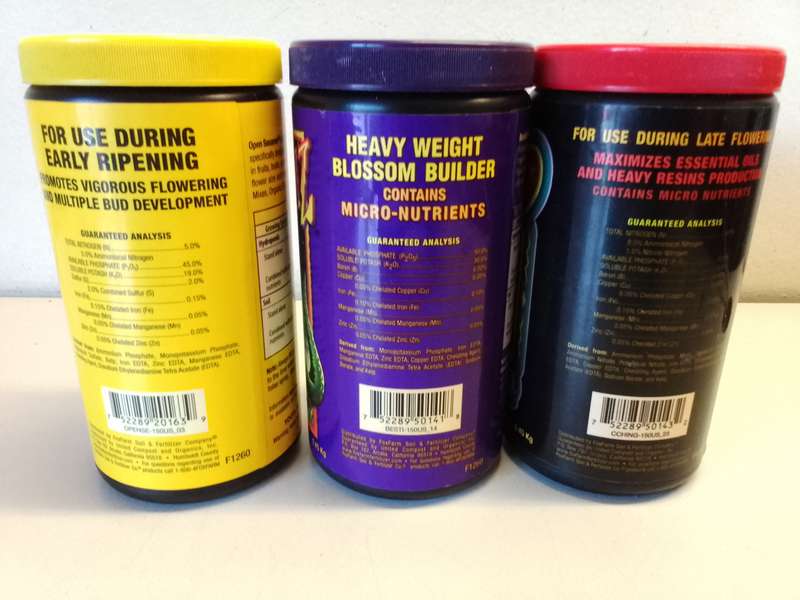 FOXFARM flowering nutrients