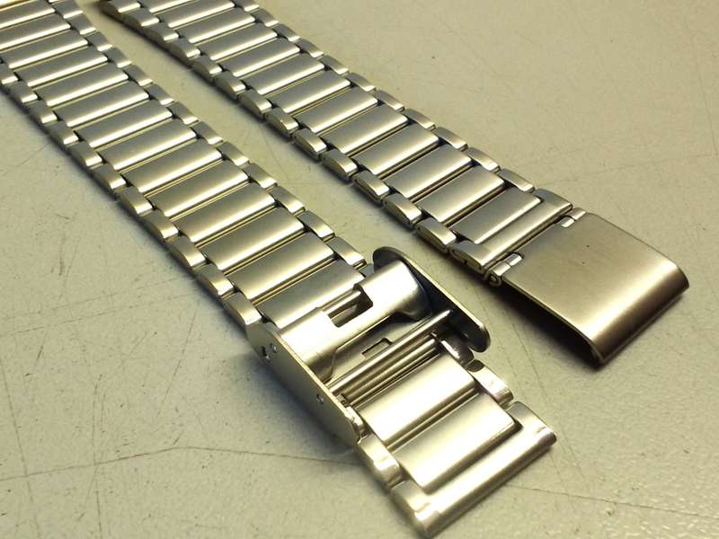 18mm stainless steel two piece bracelet