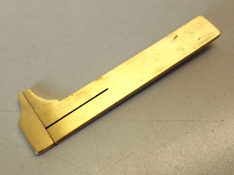 Antique brass vernier measuring caliper