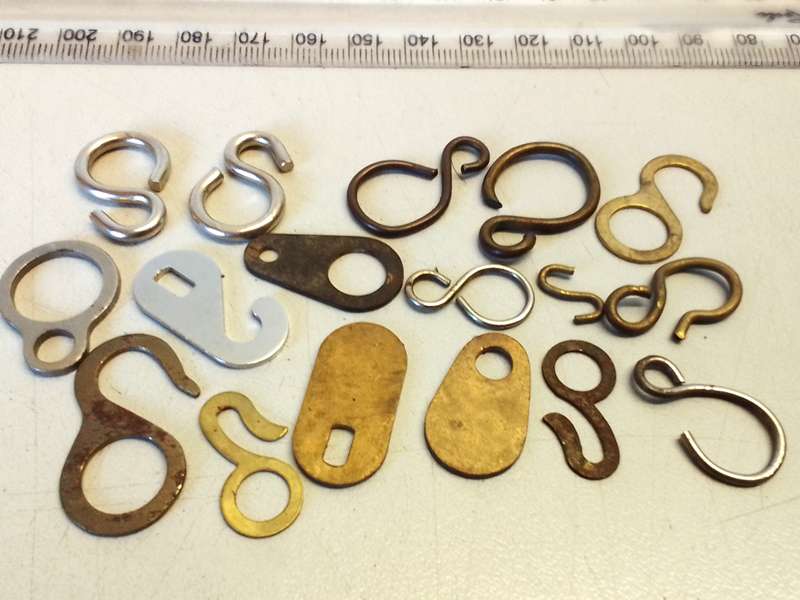 Clock weight hooks