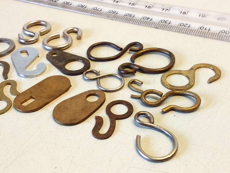 Clock weight hooks