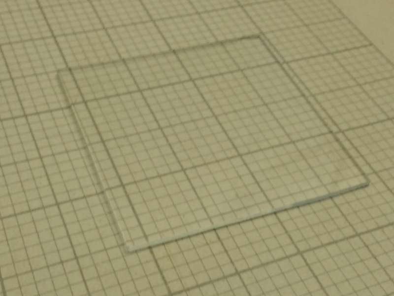 40mm square flat glass - 10 pieces