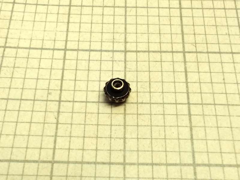 Omega stainless steel crown - 3.3mm