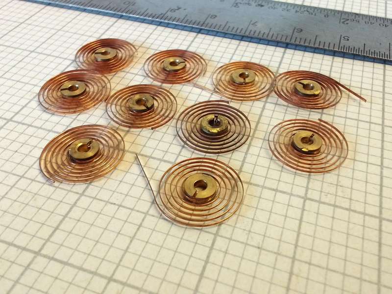 10 x hairsprings