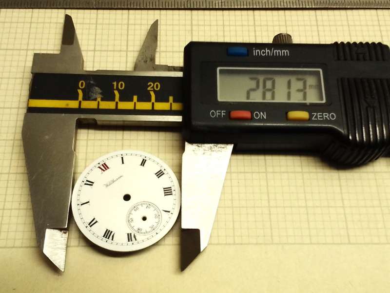 WALTHAM - 28mm dial with set of hands