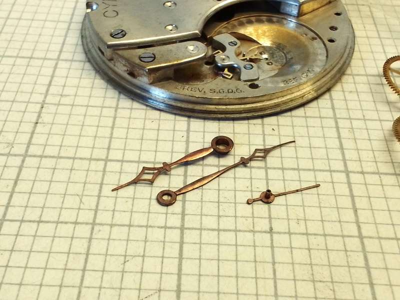 Parts for Cyma R971 pocket watch