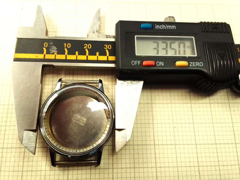 Vintage watch case - 33.5mm