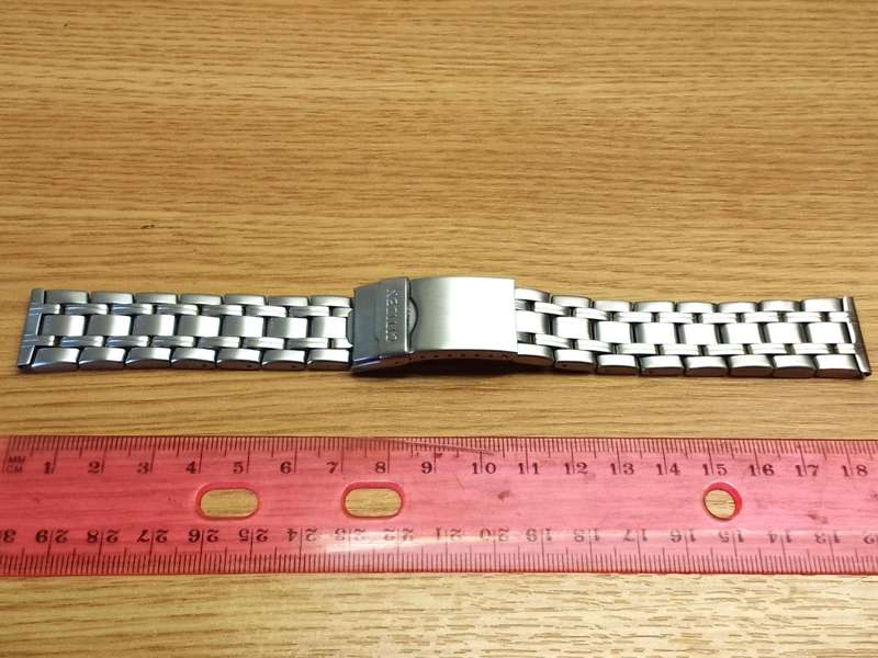 CITIZEN - used 20mm stainless steel bracelet