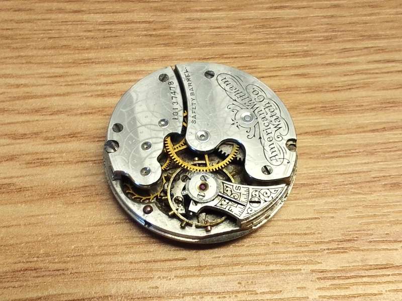 WALTHAM - 29mm pocket watch movement - parts/repair