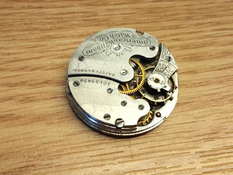 WALTHAM - 29mm pocket watch movement - parts/repair