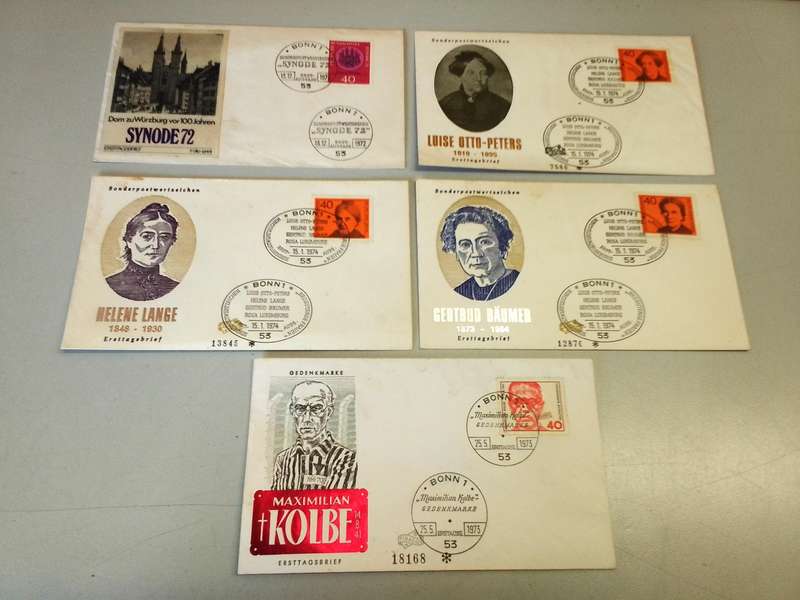 First day edition German stamps - 1970s