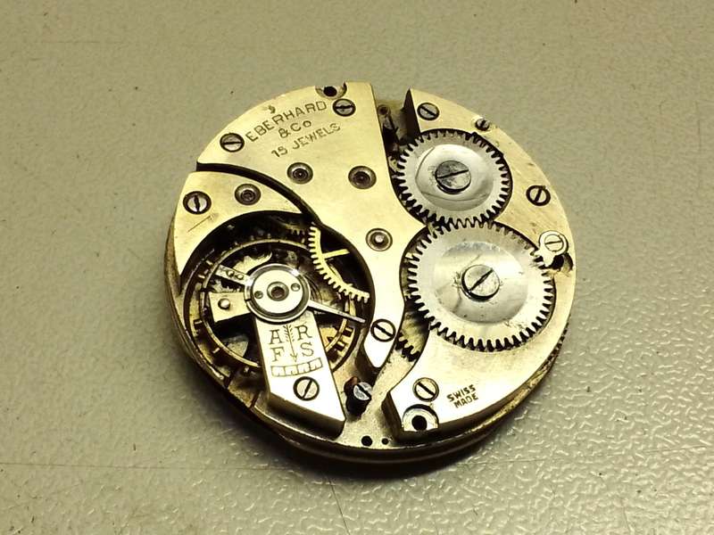 EBERHARD & CO. - 29mm pocket watch movement - parts/repair