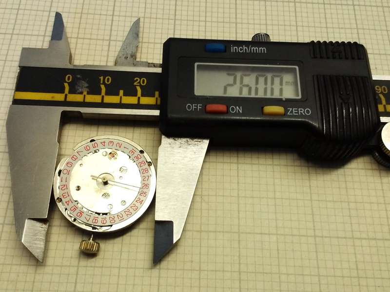 Unbranded 26mm watch movement - works