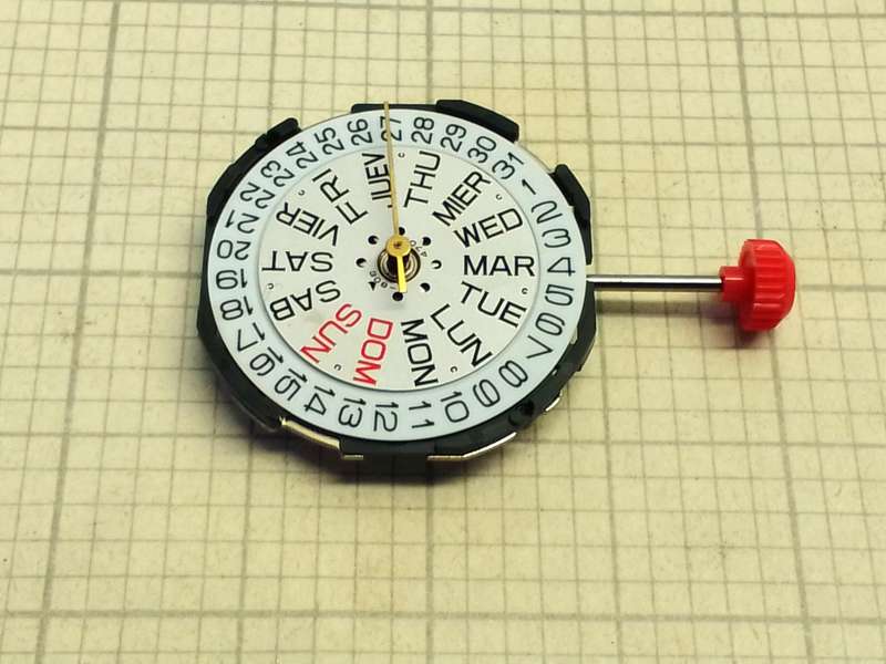 MIYOTA 23.6mm day/date  quartz movement