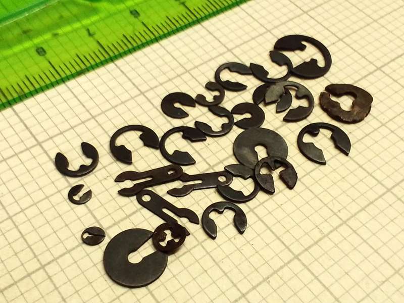 Circlips for clock repairs #2