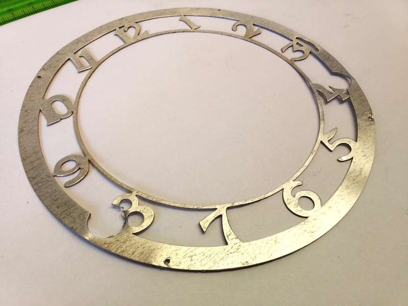 134mm open face clock numbers