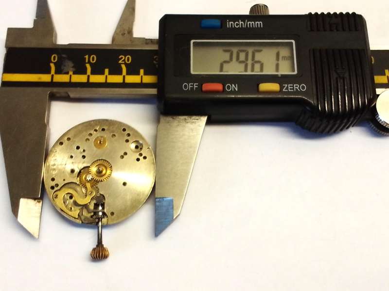 29.5mm pocket watch movement - parts/repair