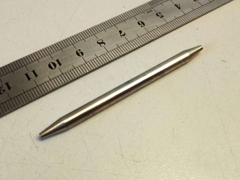 Tailstock shank for watchmakers lathe