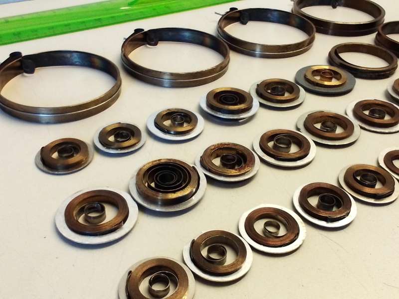 Assorted alarm clock springs