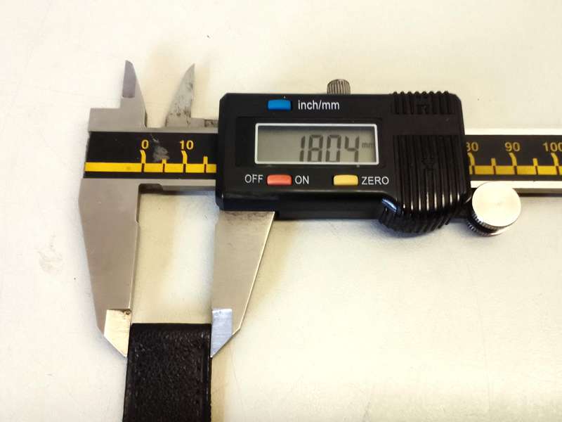 18mm Moroccan goatskin leather strap