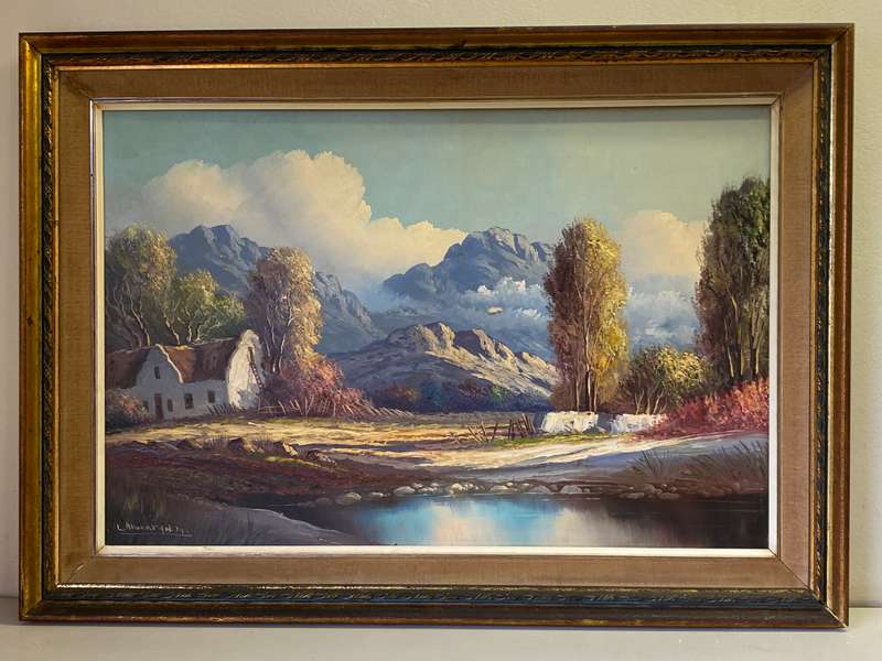 L. Albertyn- Cape landscape oil painting