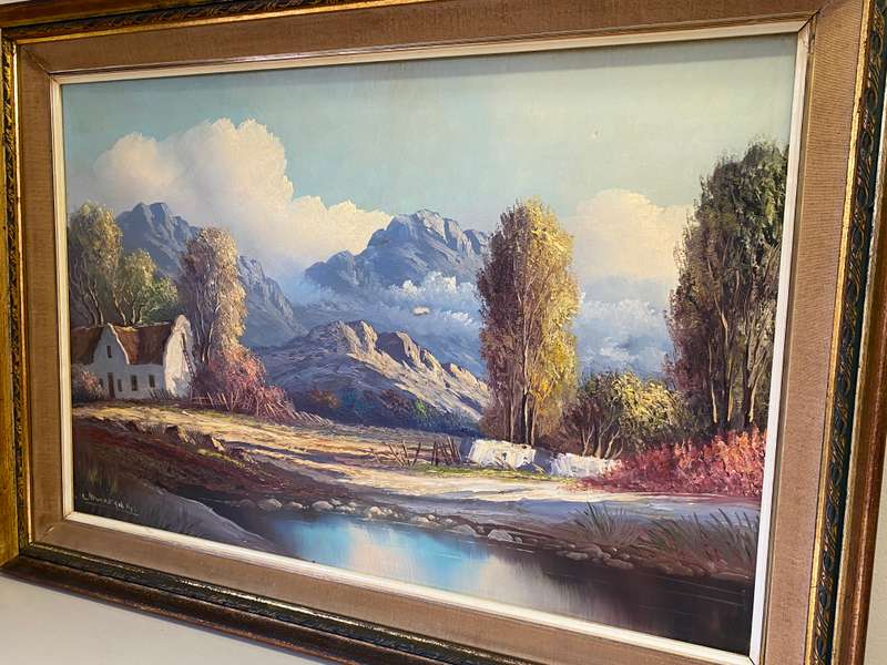 L. Albertyn- Cape landscape oil painting