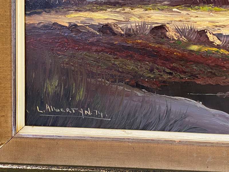 L. Albertyn- Cape landscape oil painting