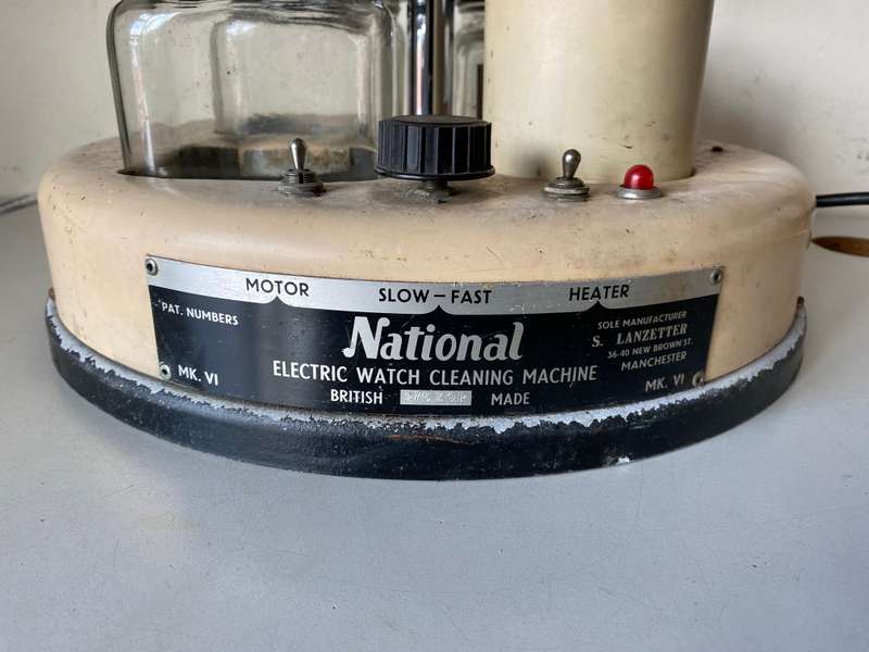 NATIONAL - watch cleaning machine -  parts/repair