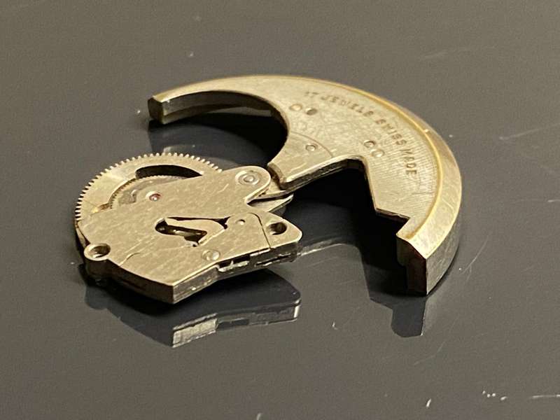 A. Schild - rotor & upper bridge for triple date calendar bumper movement - AS 1315