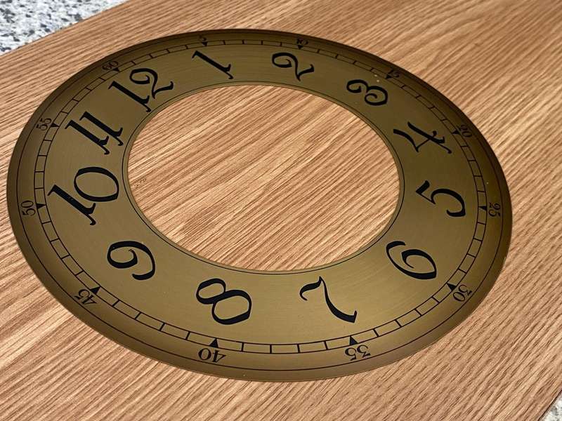 205mm open face clock dial