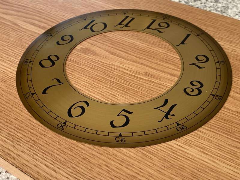 205mm open face clock dial