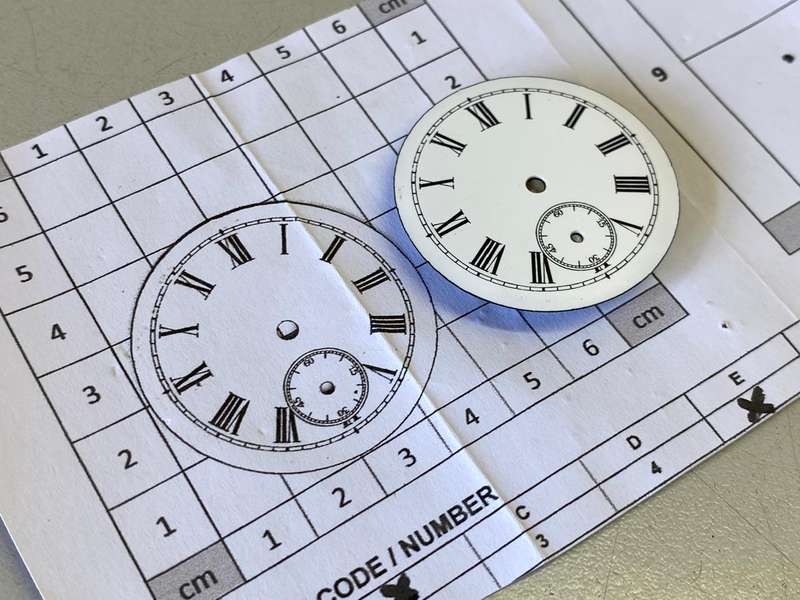 41mm pocket watch dial