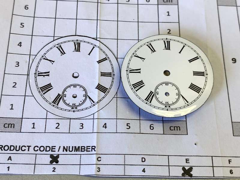 41mm pocket watch dial