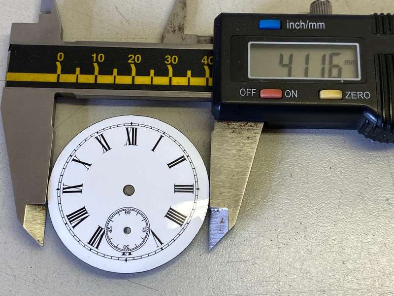 41mm pocket watch dial