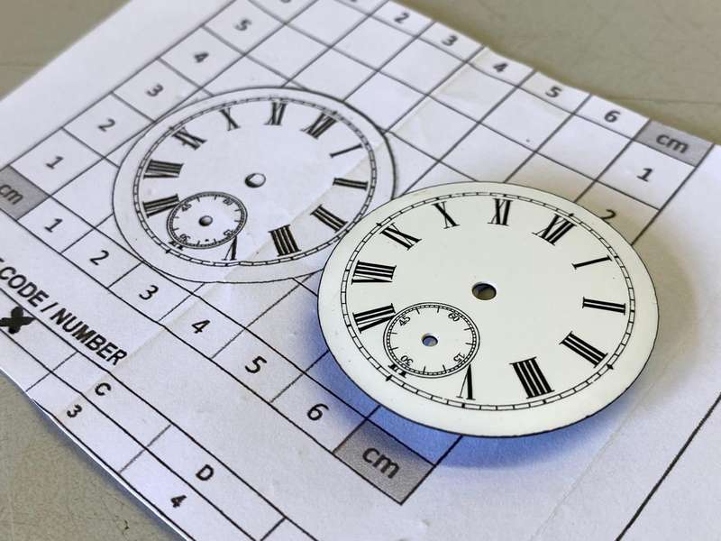 41mm pocket watch dial
