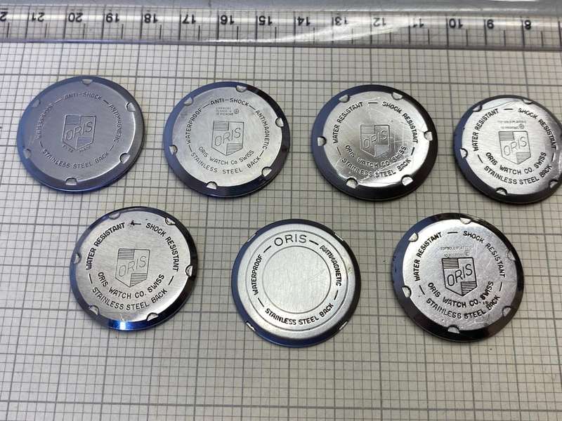 ORIS - case backs x 7