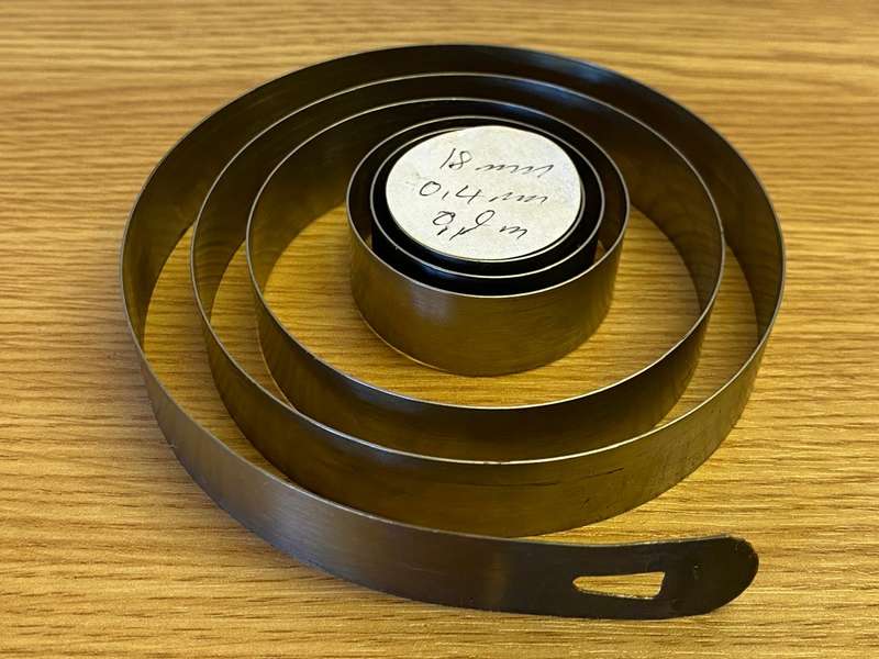 18mm clock mainspring - lot 2