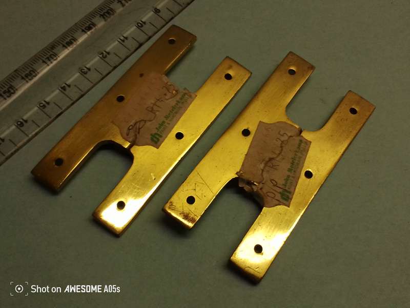 70mm brass cupboard hinges