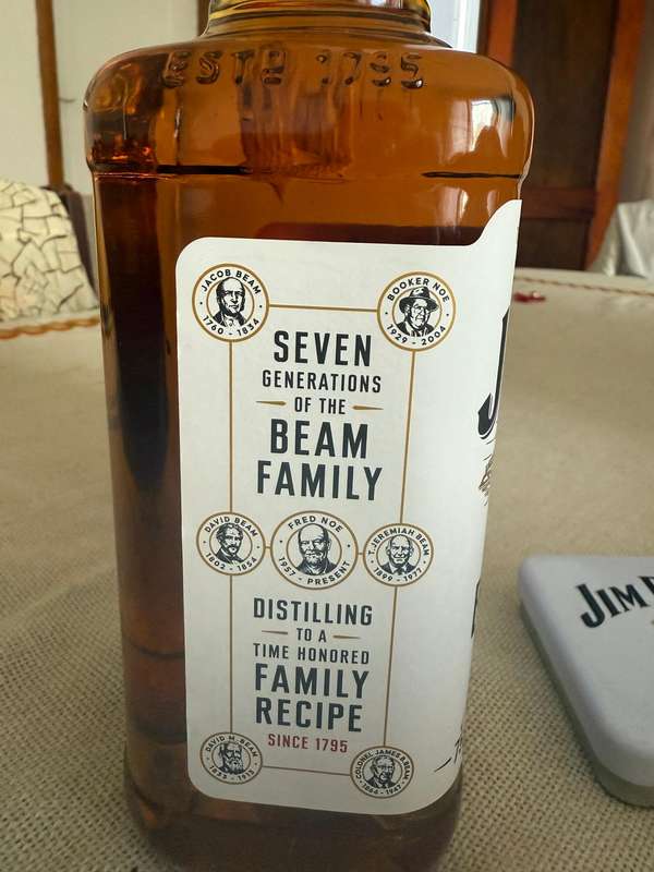 Jim Beam Bourbon Whisky 750ml sealed