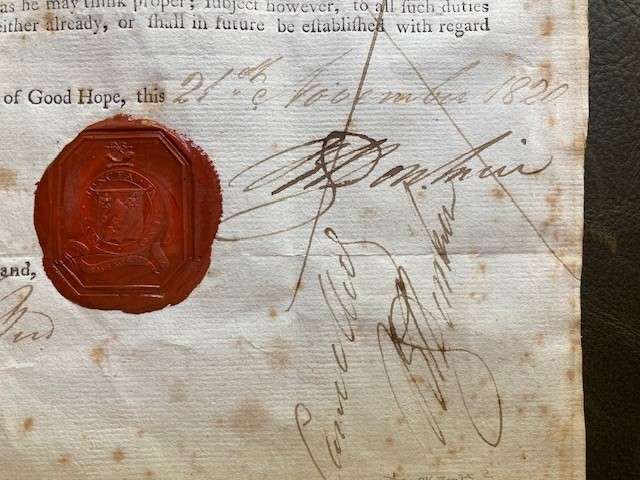 1820 Settlers title dead - Sir Rufane Donkin (21st November 1820)
