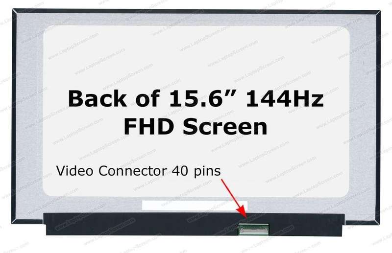 New Screen Replacement for DP/N 0D2W2X Dell D2W2X NE156FHM-NX2 40pin 144Hz FHD