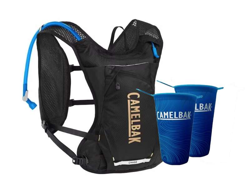 CamelBak 1.5L Reservoir Chase Race 4 Hydration Vest and 2 x 200ml Cups