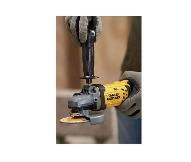 Stanley 18v Fatmax V20 Cordless Angle Grinder and TLM99 Laser Measurer