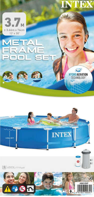 Intex Metal Frame Pool Set (with 220-240V Filter Pump)