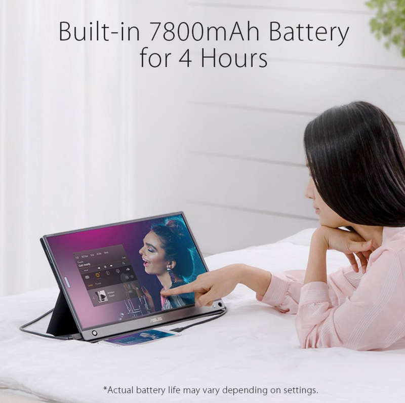 ASUS ZenScreen Touch MB16AMT 15.6" FHD Portable Monitor