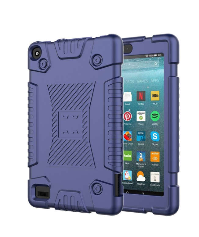 Amazon Certified Refurbished Fire 7" Kids Tablet Bundle with Blue Rugged Cover